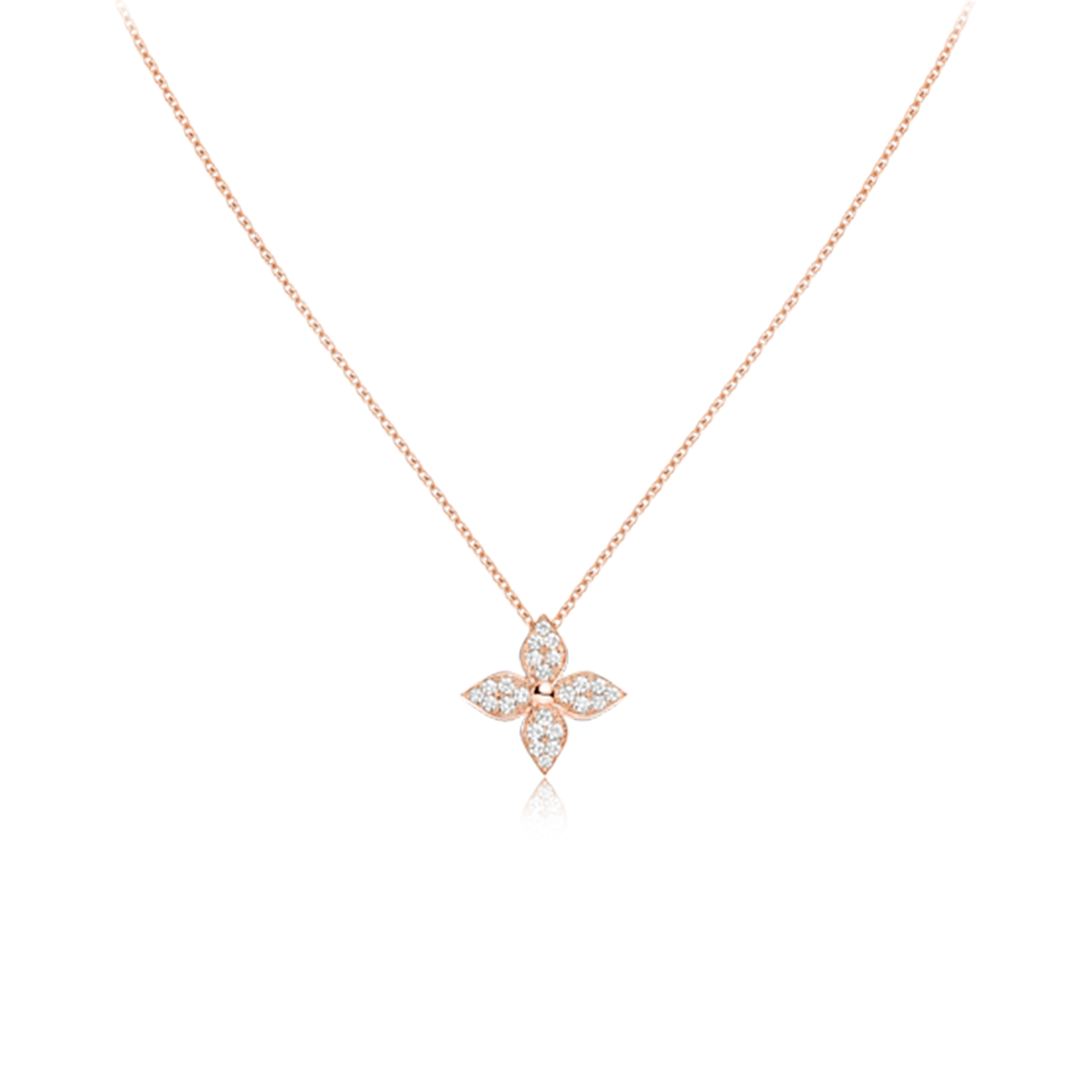 LOUIS VUITTON STAR BLOSSOM PENDANT, PINK GOLD AND DIAMONDS Q93522